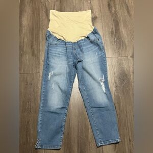 a:glow Light Blue Maternity Jeggings